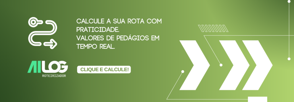 AILOG oferece cálculo de rota e pedágios, de forma rápida e inteligente.