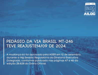 Pedágios na MT-246 entrou em vigor neste Sábado (14/09)