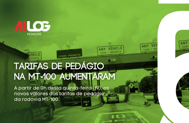 Tarifas de Pedágio na MT-100