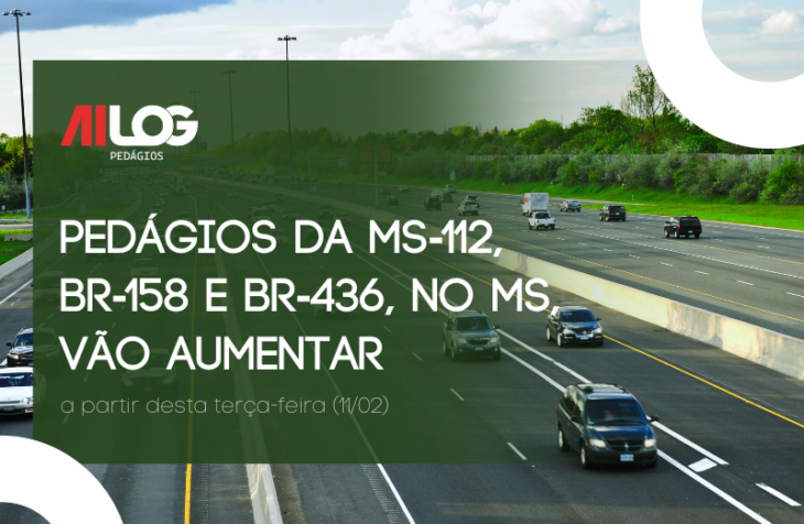 Pedágios da MS-112, BR-158 e BR-436